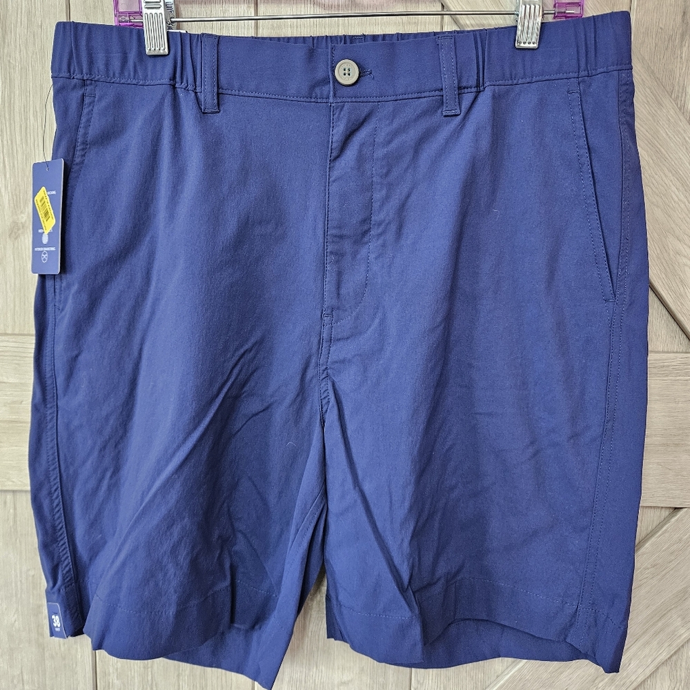Caribbean Blue Performance Shorts Size 38x10
